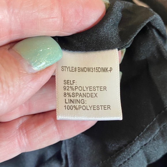 Arula Edie Suede Floral Embroidered Black Mini Skirt. Size X. Like XLWorn once. - Picture 5 of 6